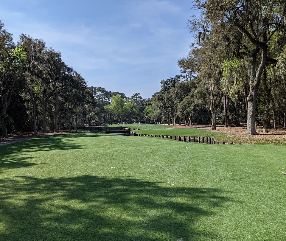 A photo of Harbour Town Golf Links from the fourth hole