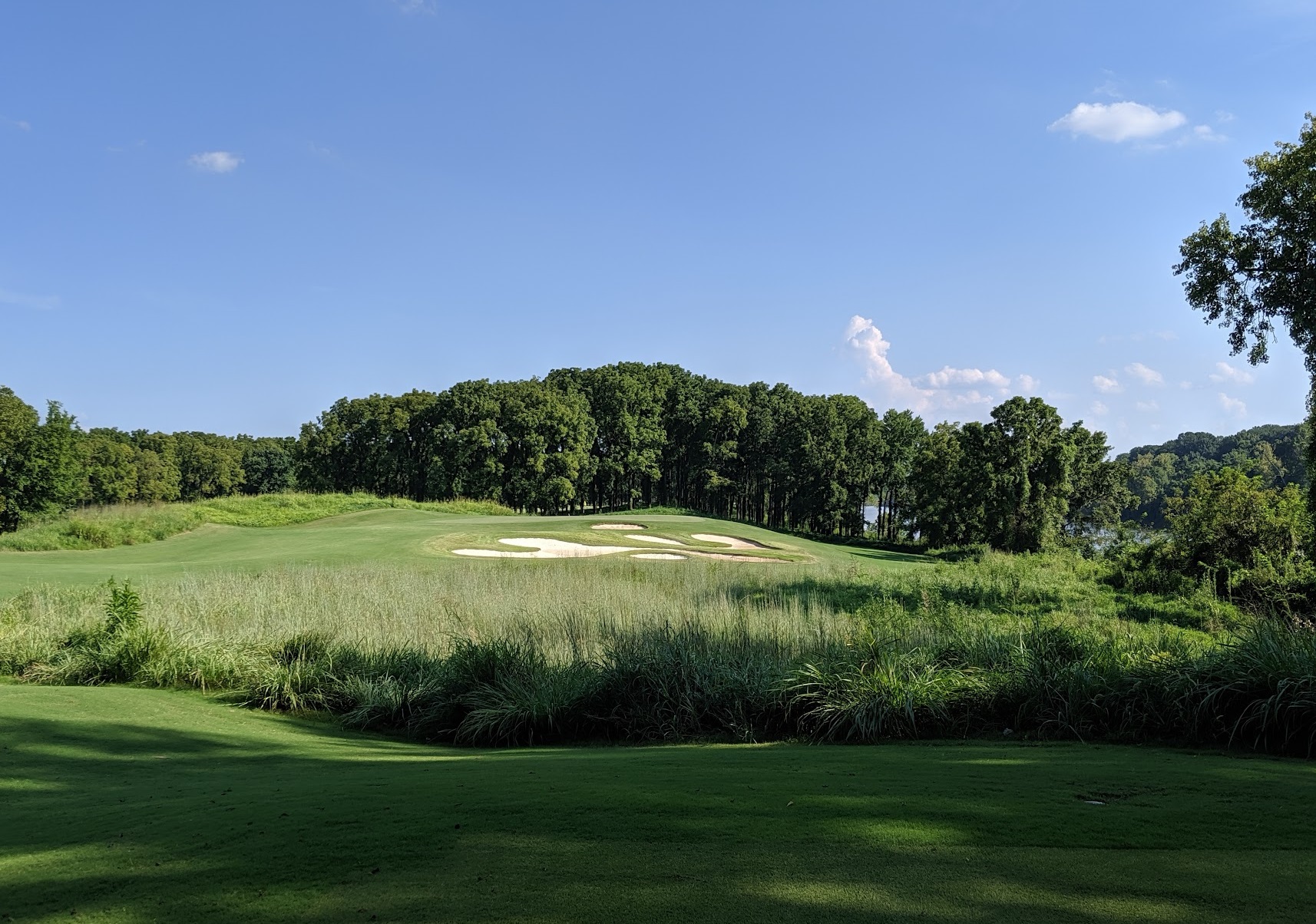 A photo of the President's Reserve course at Hermitage Golf Course from the third hole