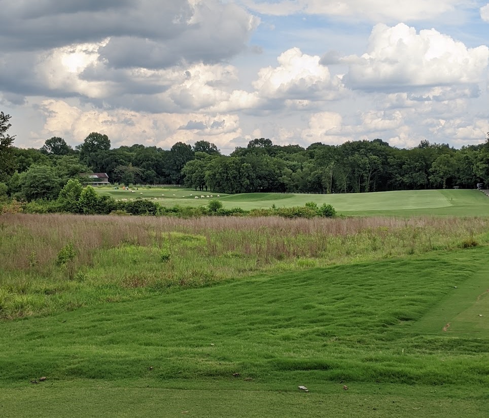 A photo of the President's Reserve course at Hermitage Golf Course from the ninth hole