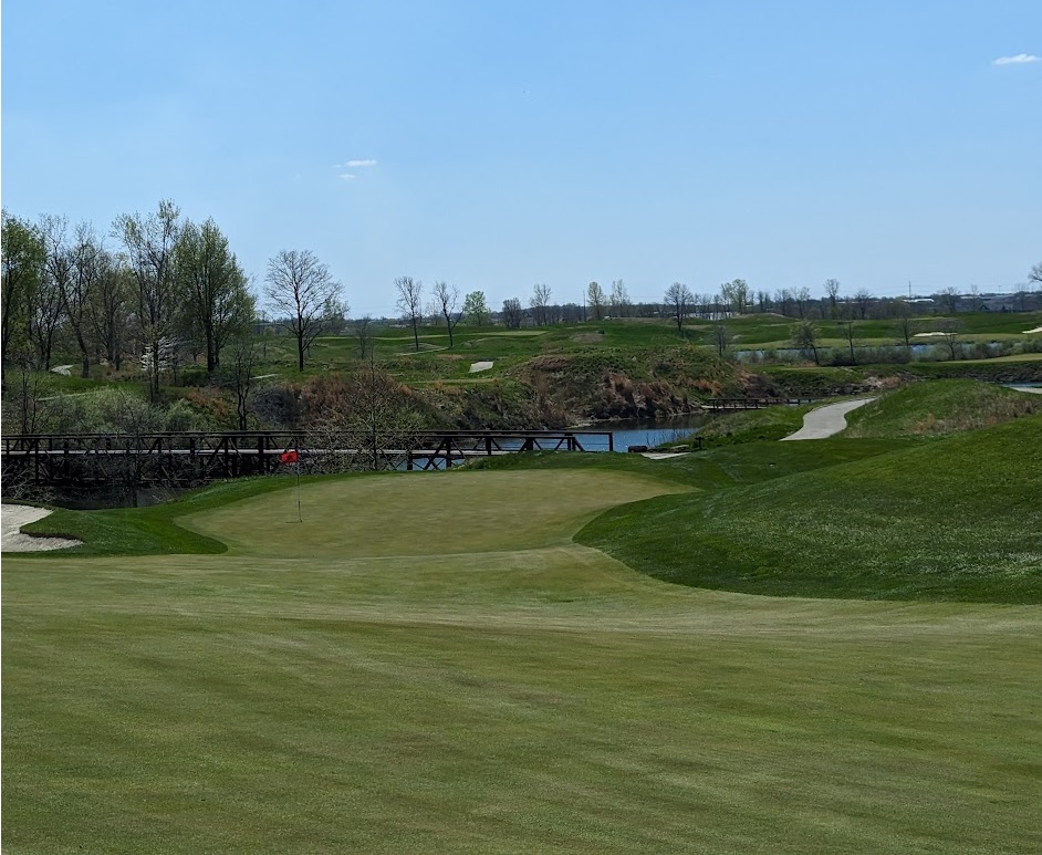 The third green at Victoria National Golf Club
