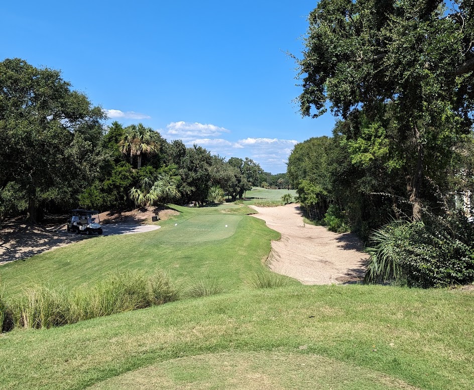 A photo of the Links Course at Wild Dunes Resort from the sixth hole
