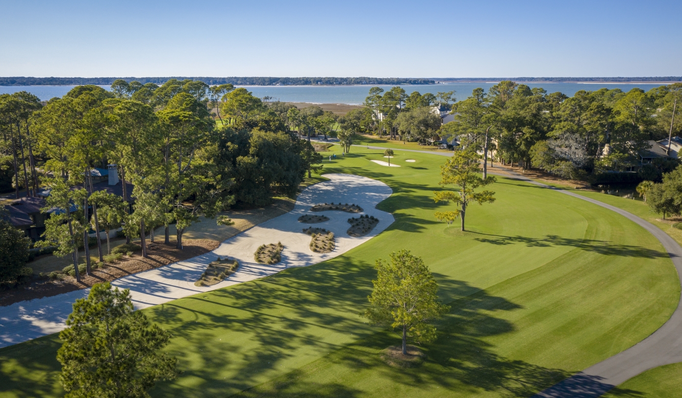 A photo of Harbour Town Golf Links from the sixteenth hole