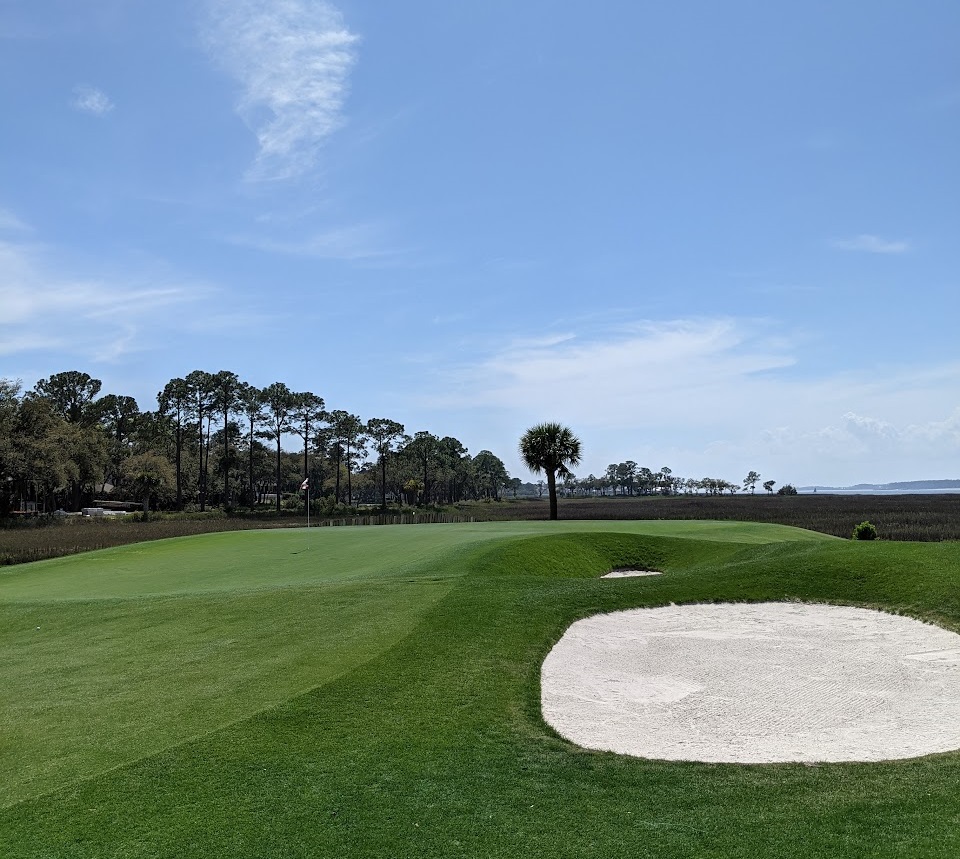 A picture of Harbour Town Golf Links from the seventeenth hole