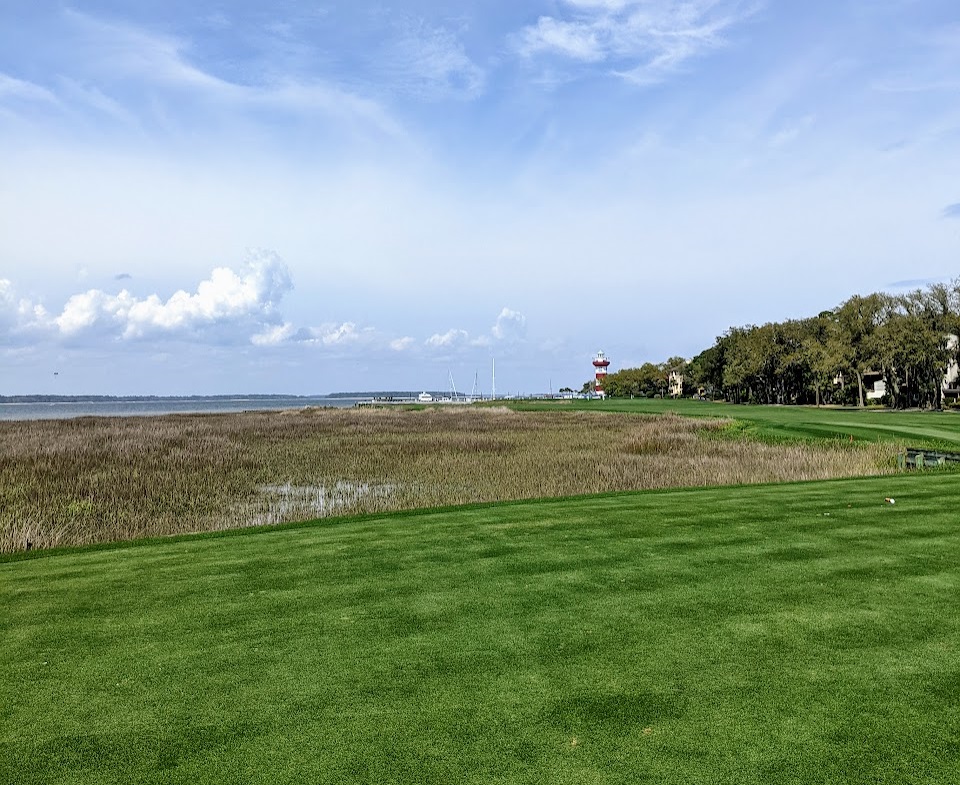 A photo of Harbour Town Golf Links from the eighteenth hole