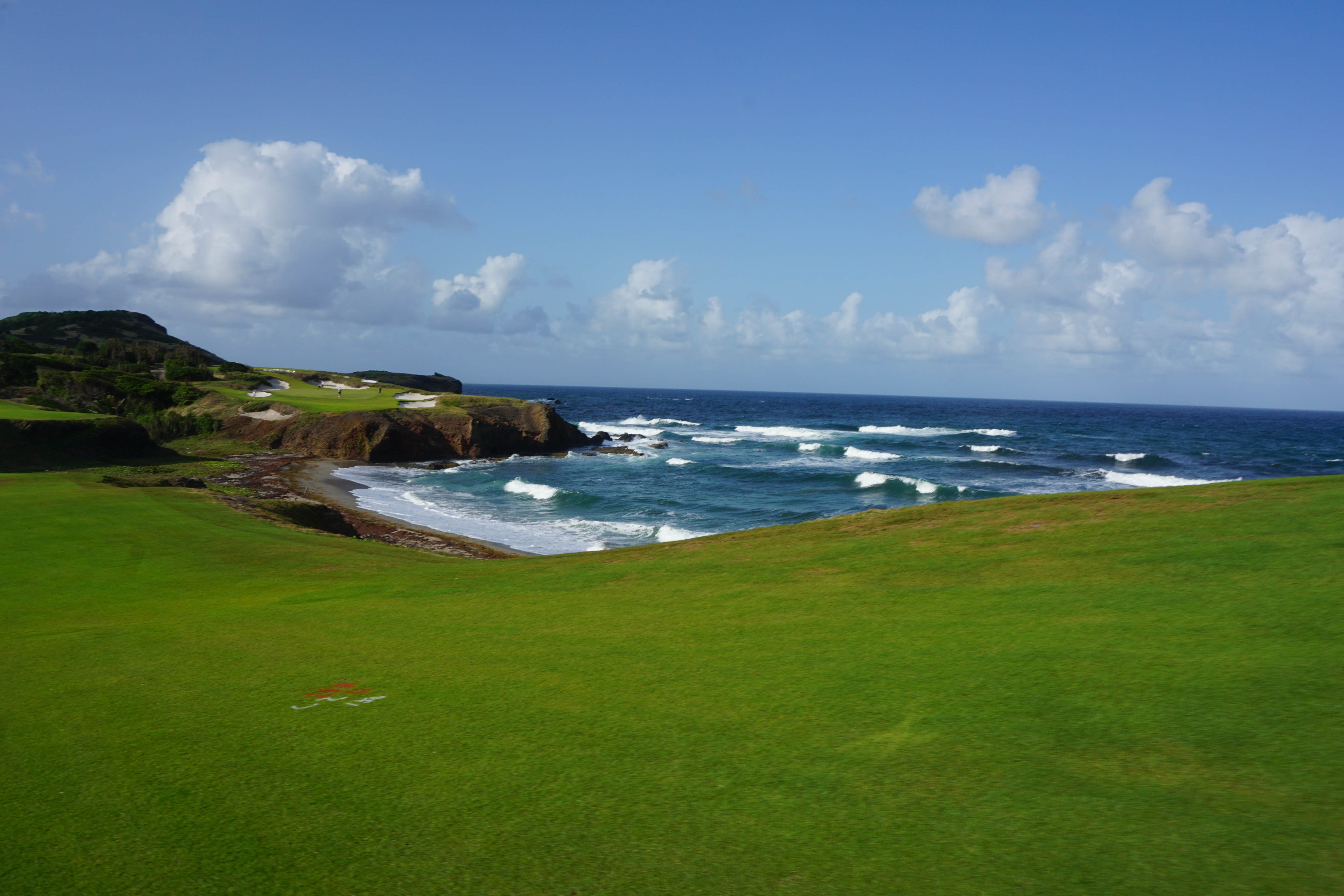 The eighteenth hole at Point Hardy Golf Club
