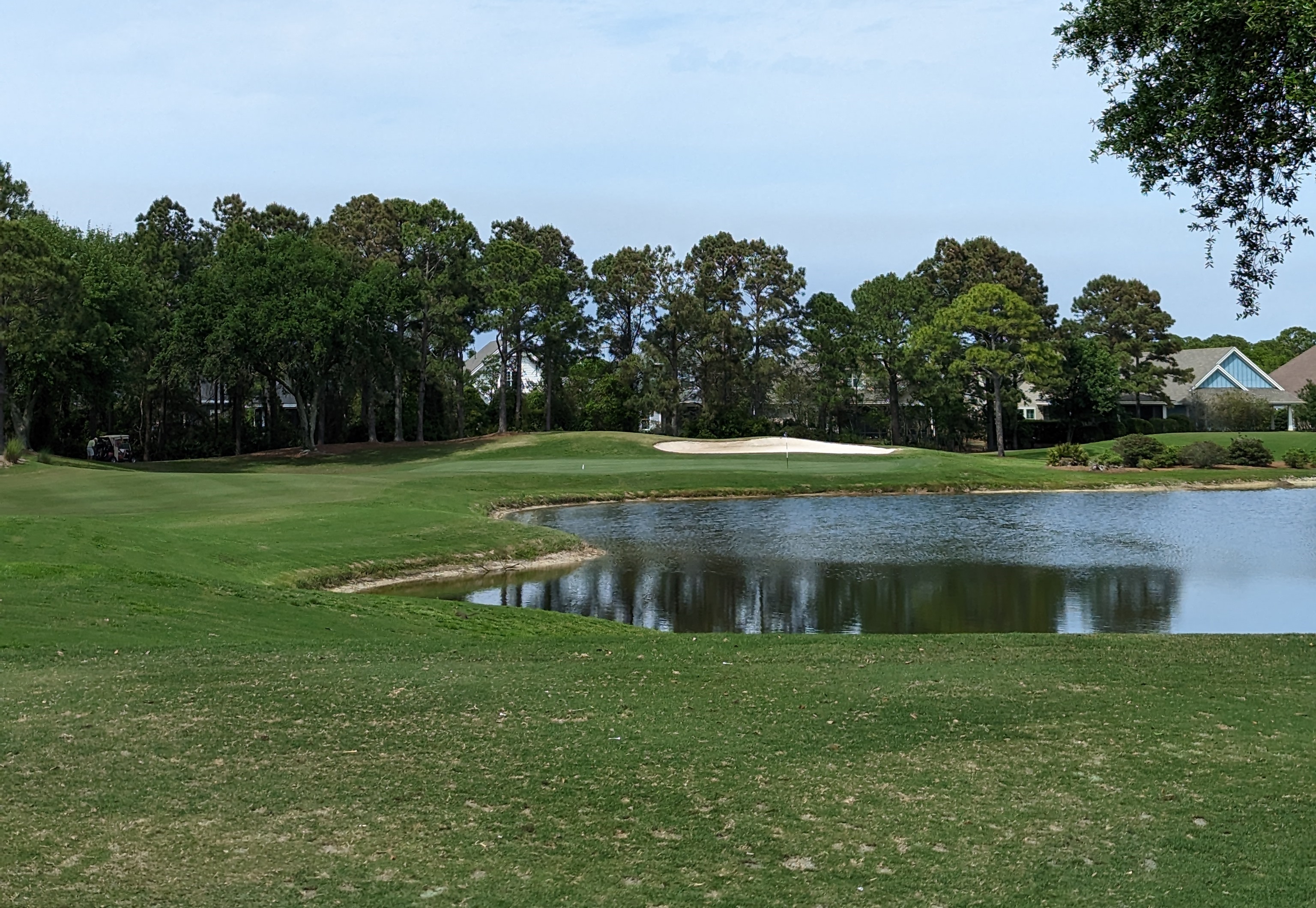 The fifteenth hole at Kelly Plantation Golf Club