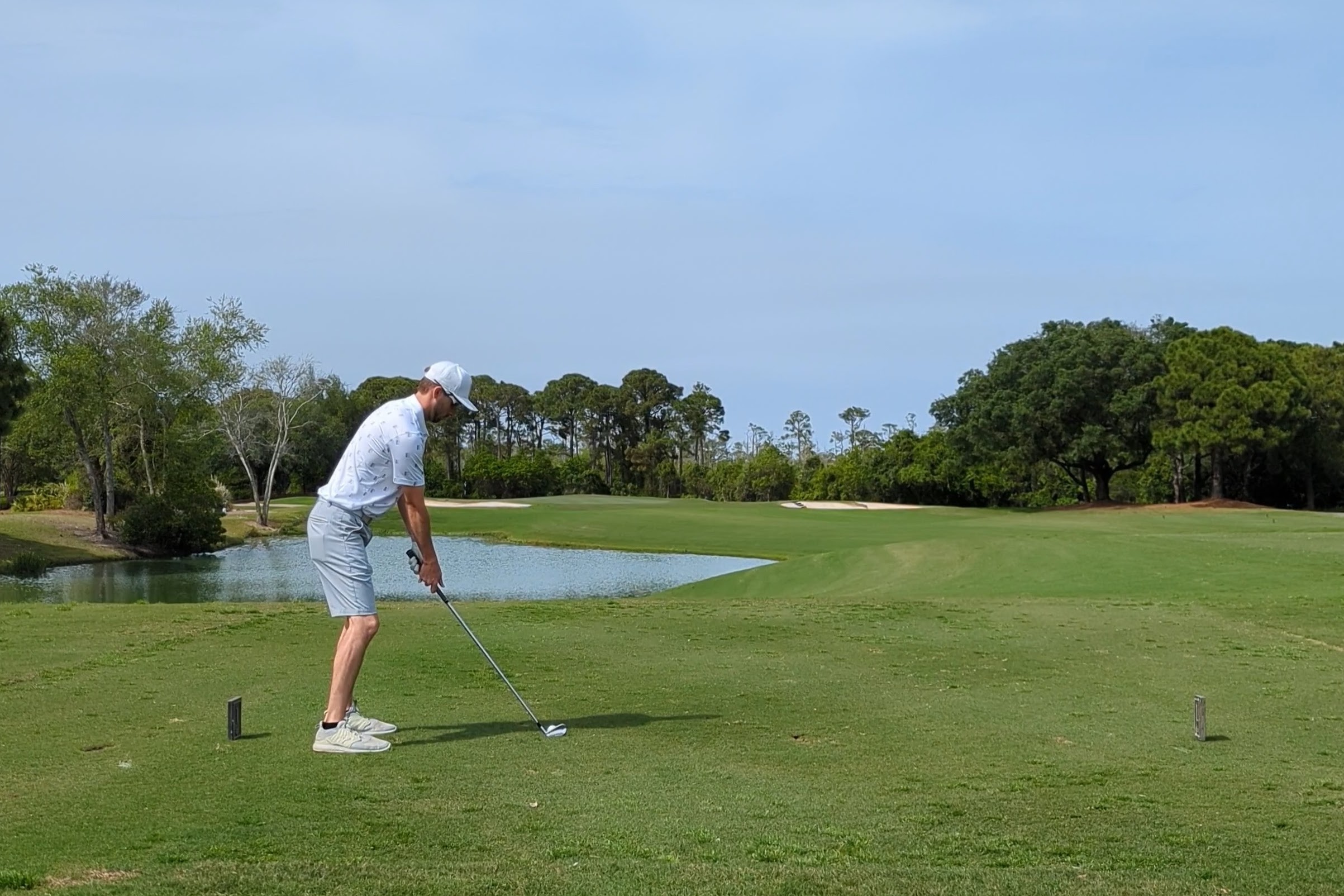 The seventeenth hole at Kelly Plantation Golf Club
