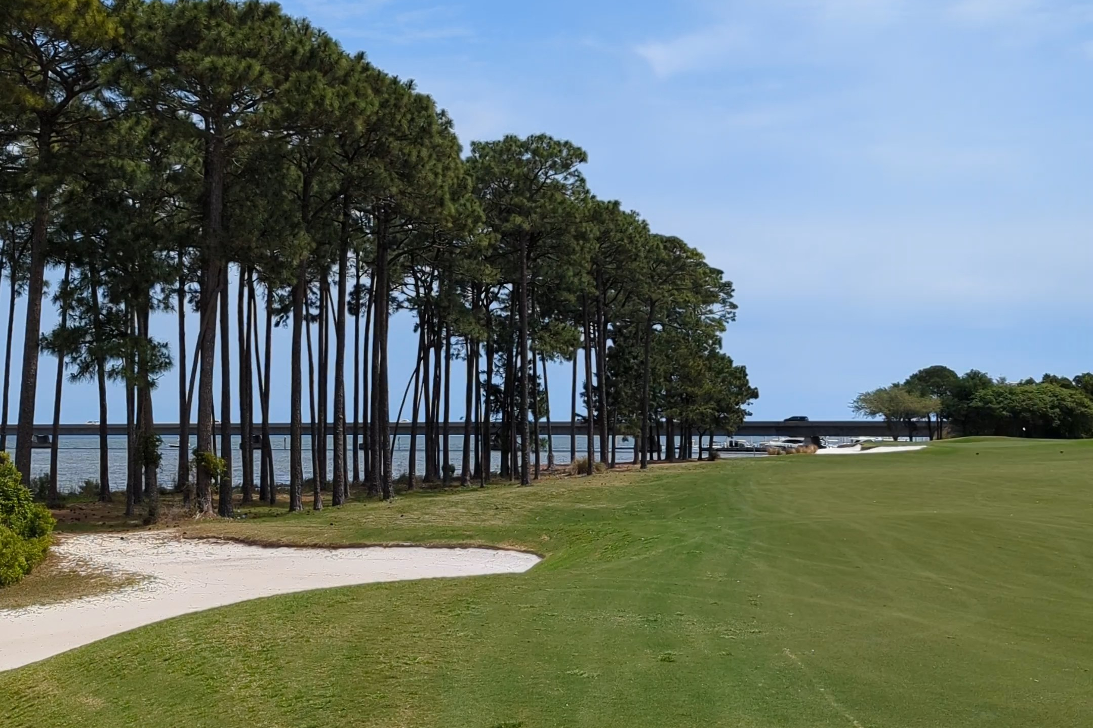 The fourth hole at Kelly Plantation Golf Club