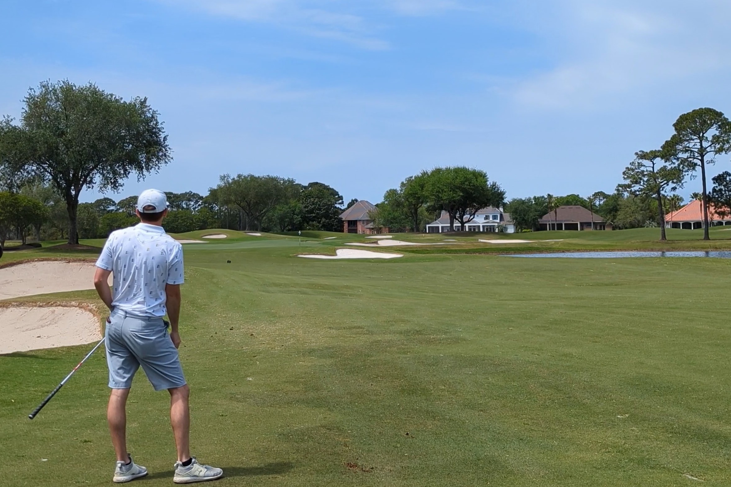 The seventh hole at Kelly Plantation Golf Club