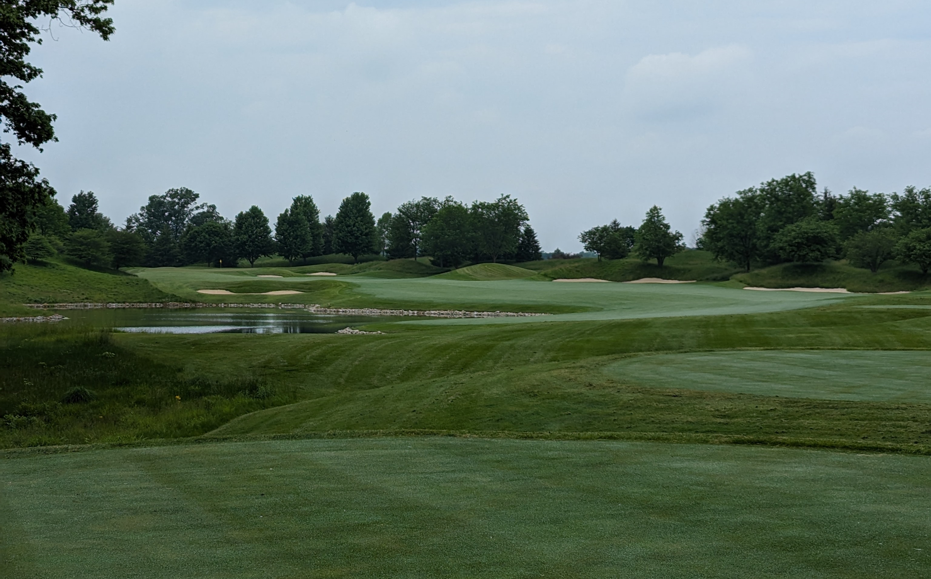The tee shot at the fourteenth hole at Canyata Golf Club