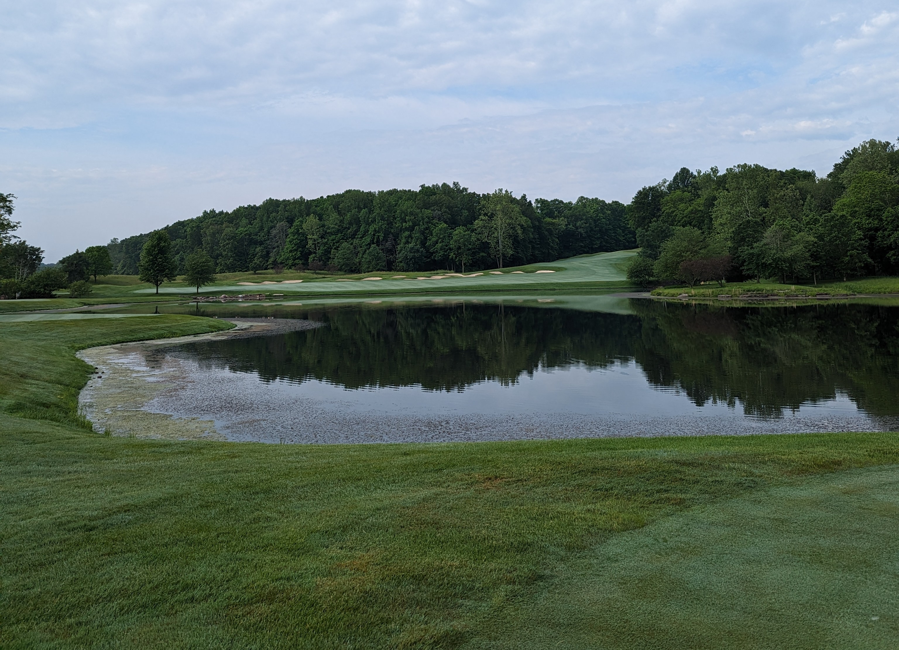 The tee shot at the fourth hole at Canyata Golf Club