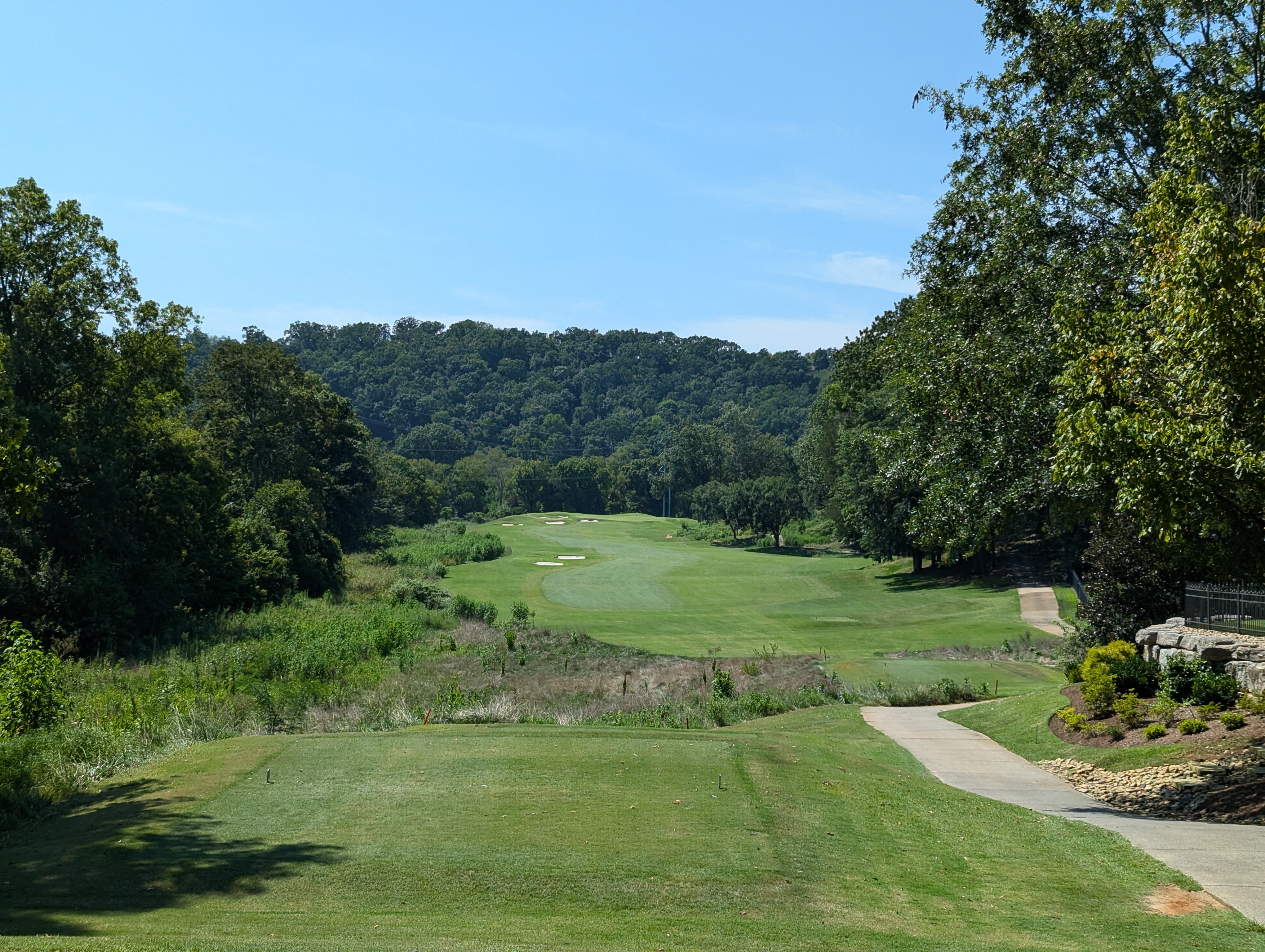 The eighteenth hole at Council Fire Golf Club