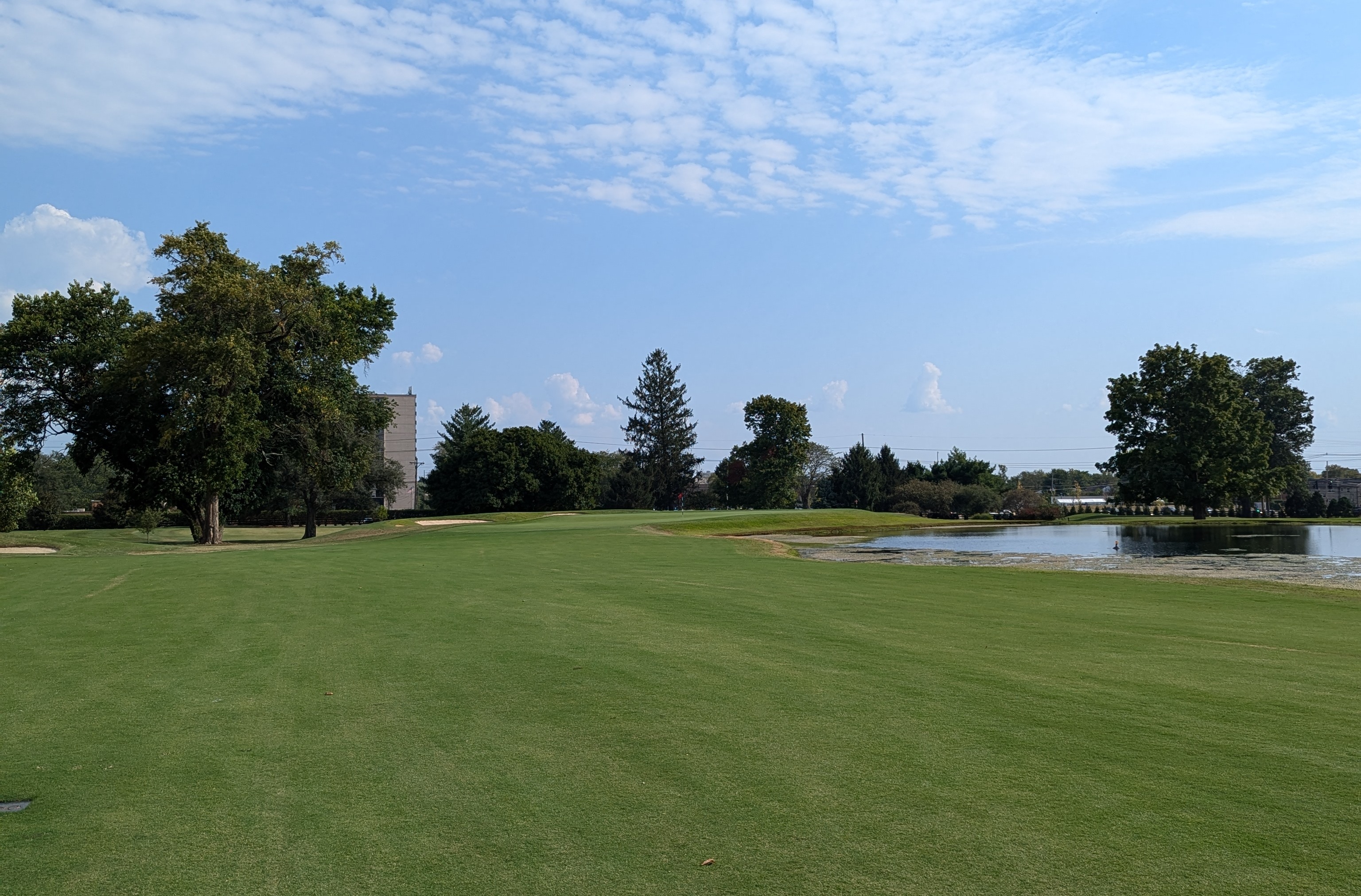 The approach shot at the tenth hole at Big Spring Country Club