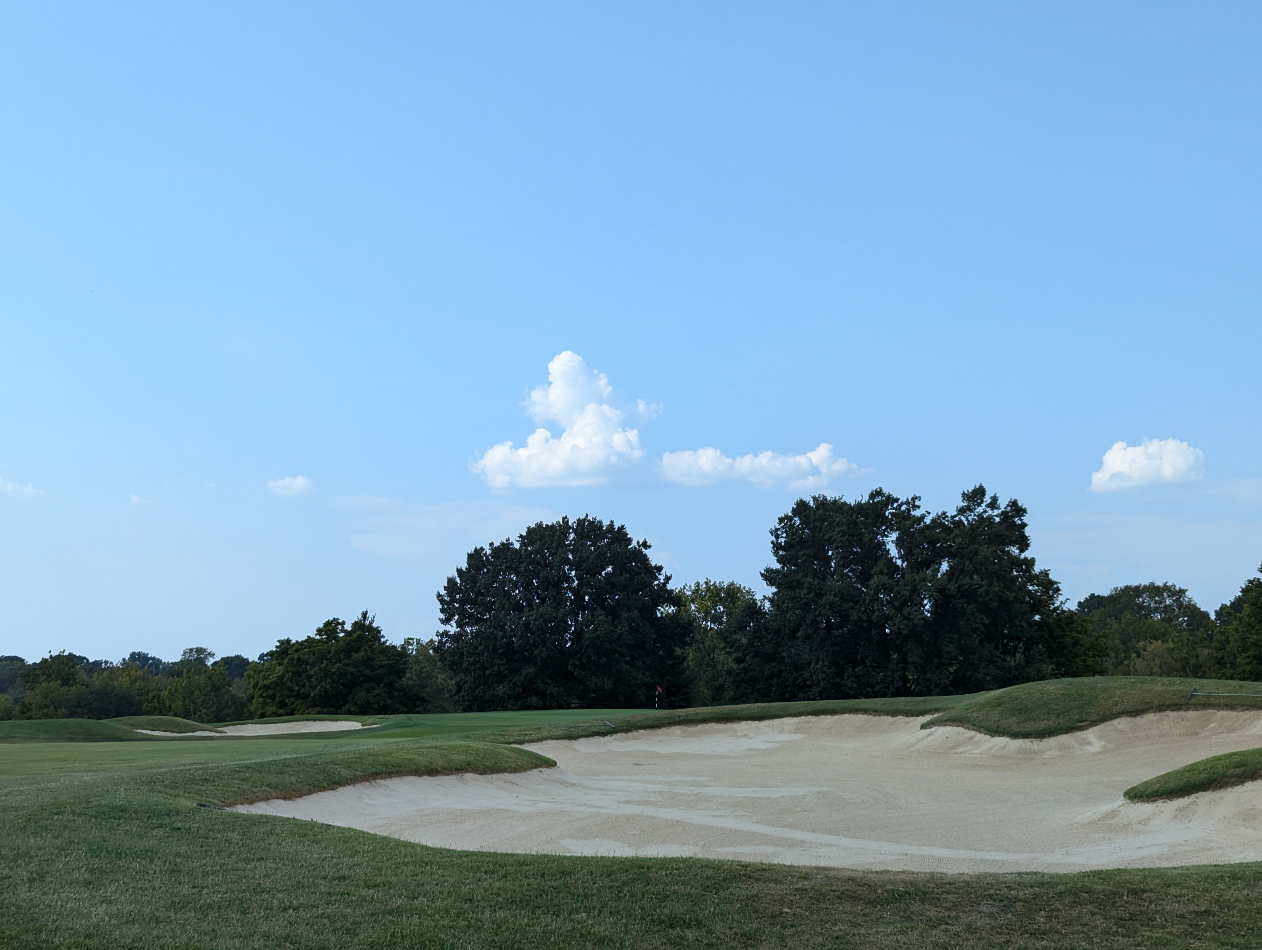The approach shot at the eighth hole at Big Spring Country Club