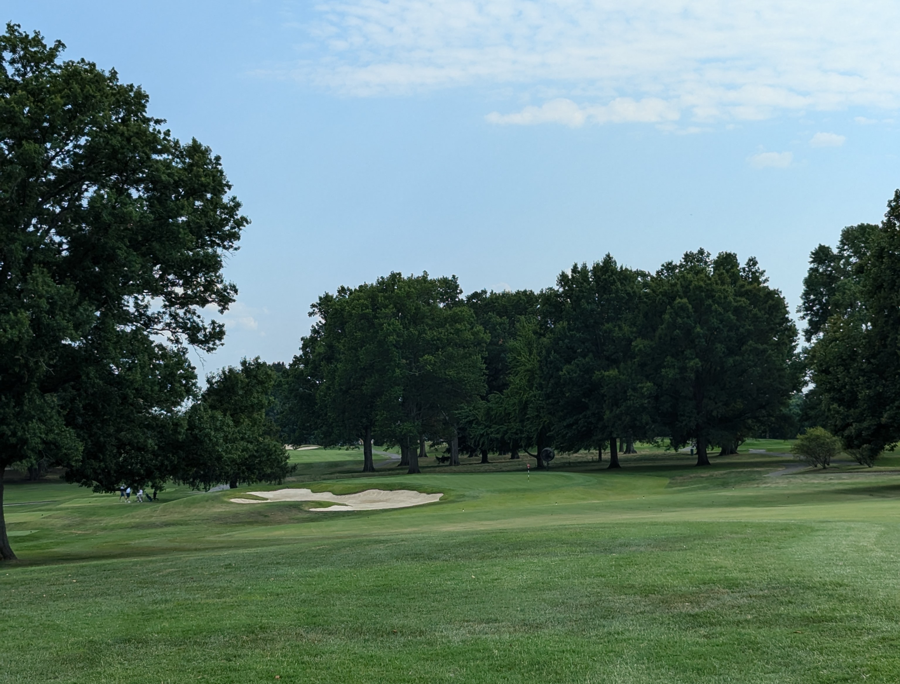 The approach shot at the ninth hole at Big Spring Country Club