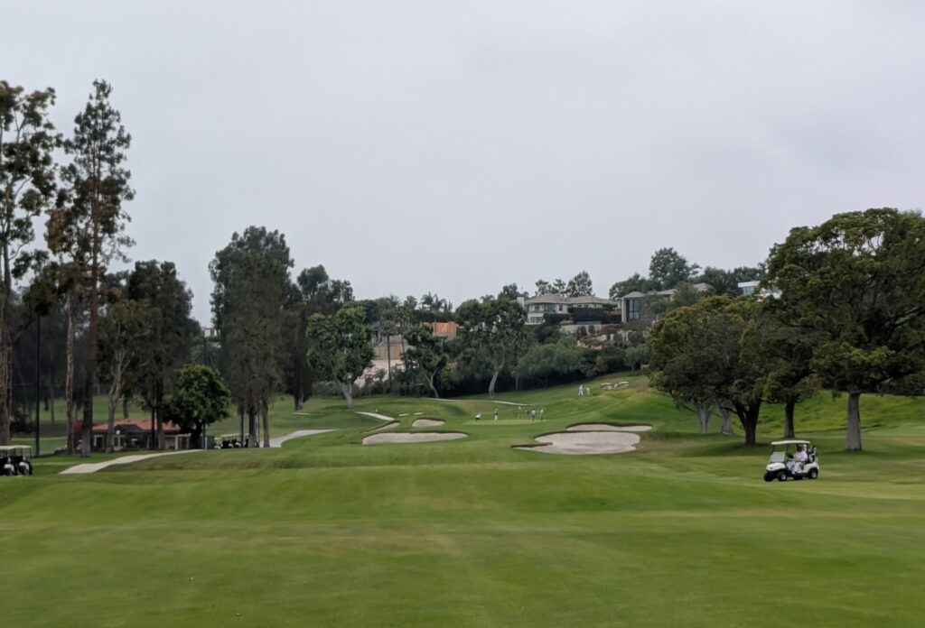 The second hole at the Riviera Country Club.
