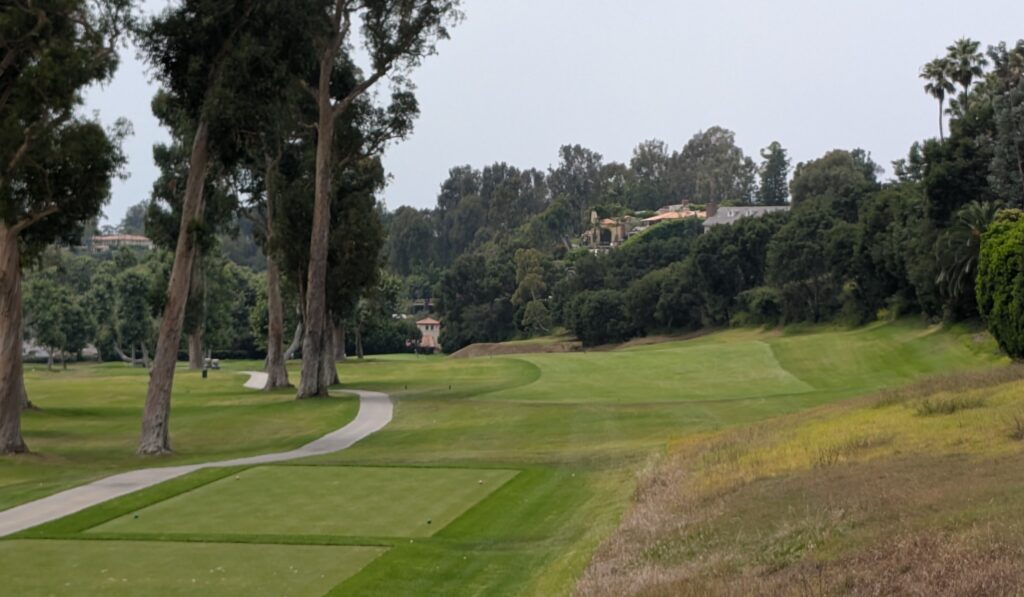 The fifth hole at the Riviera Country Club.