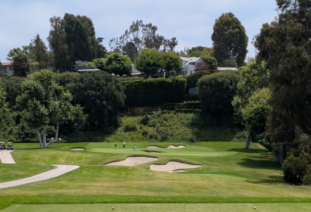 The sixth hole at the Riviera Country Club.