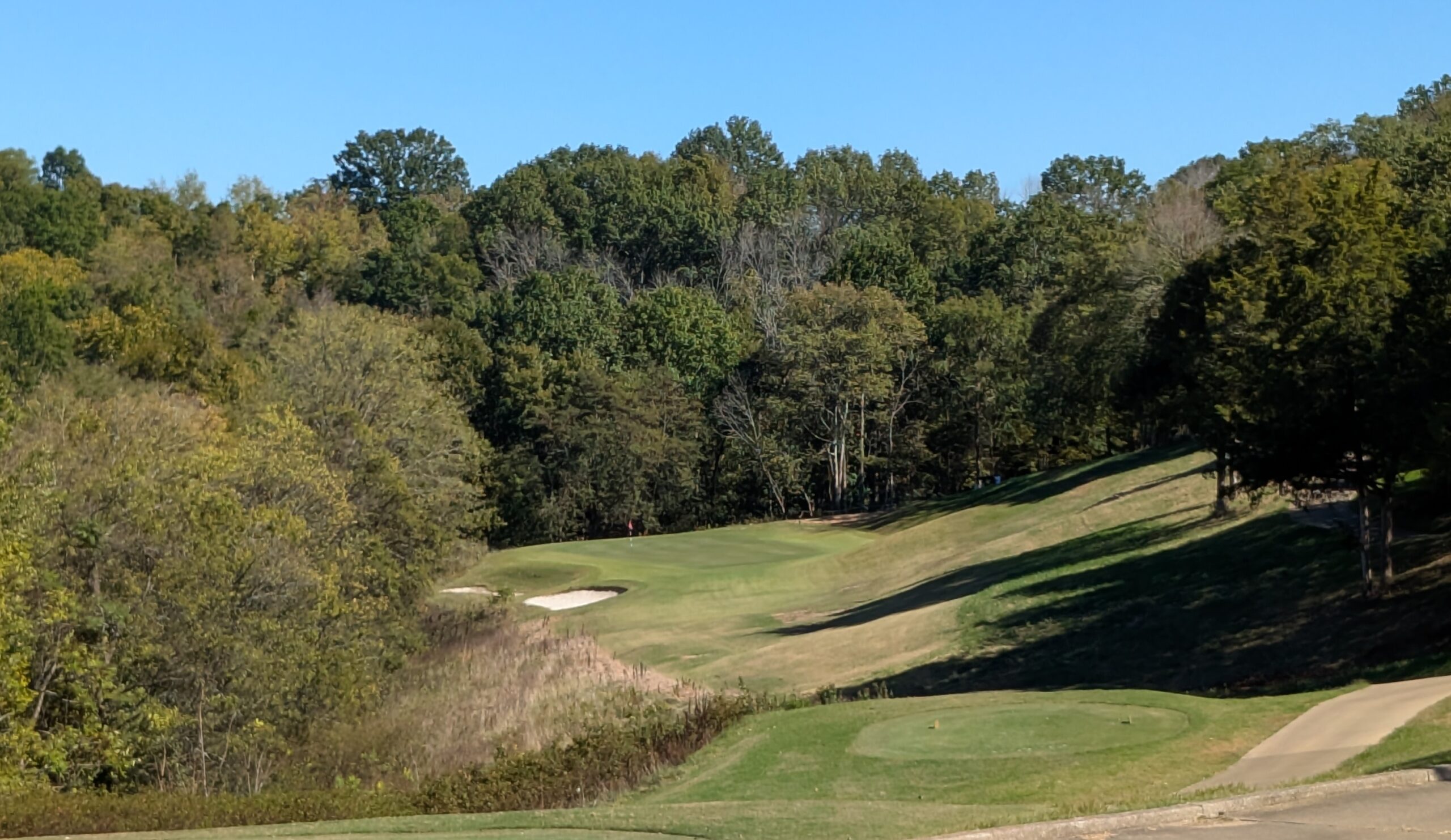 The sixth hole at Twelve Stones Crossing Golf Club