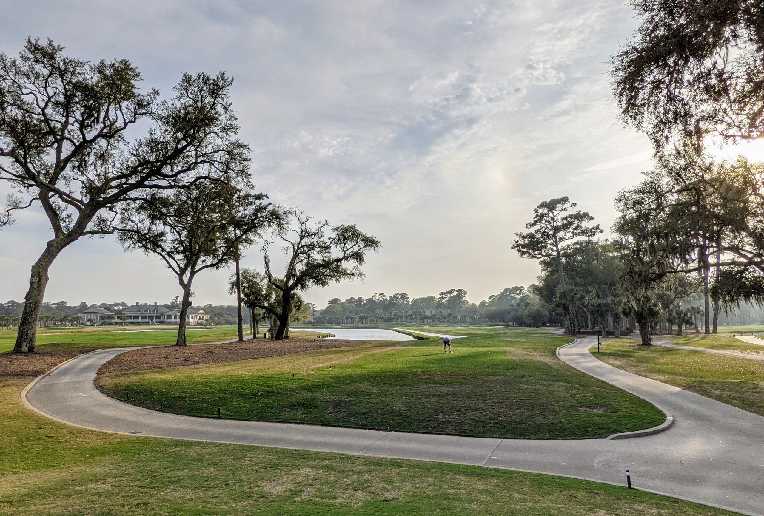 The eighteenth hole at Heron Point