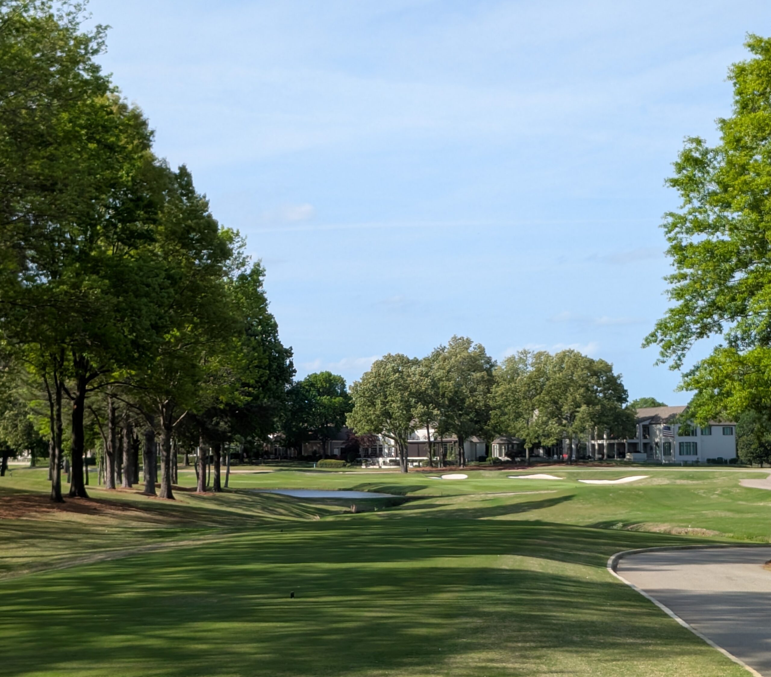 The eighteenth hole at TPC Southwind