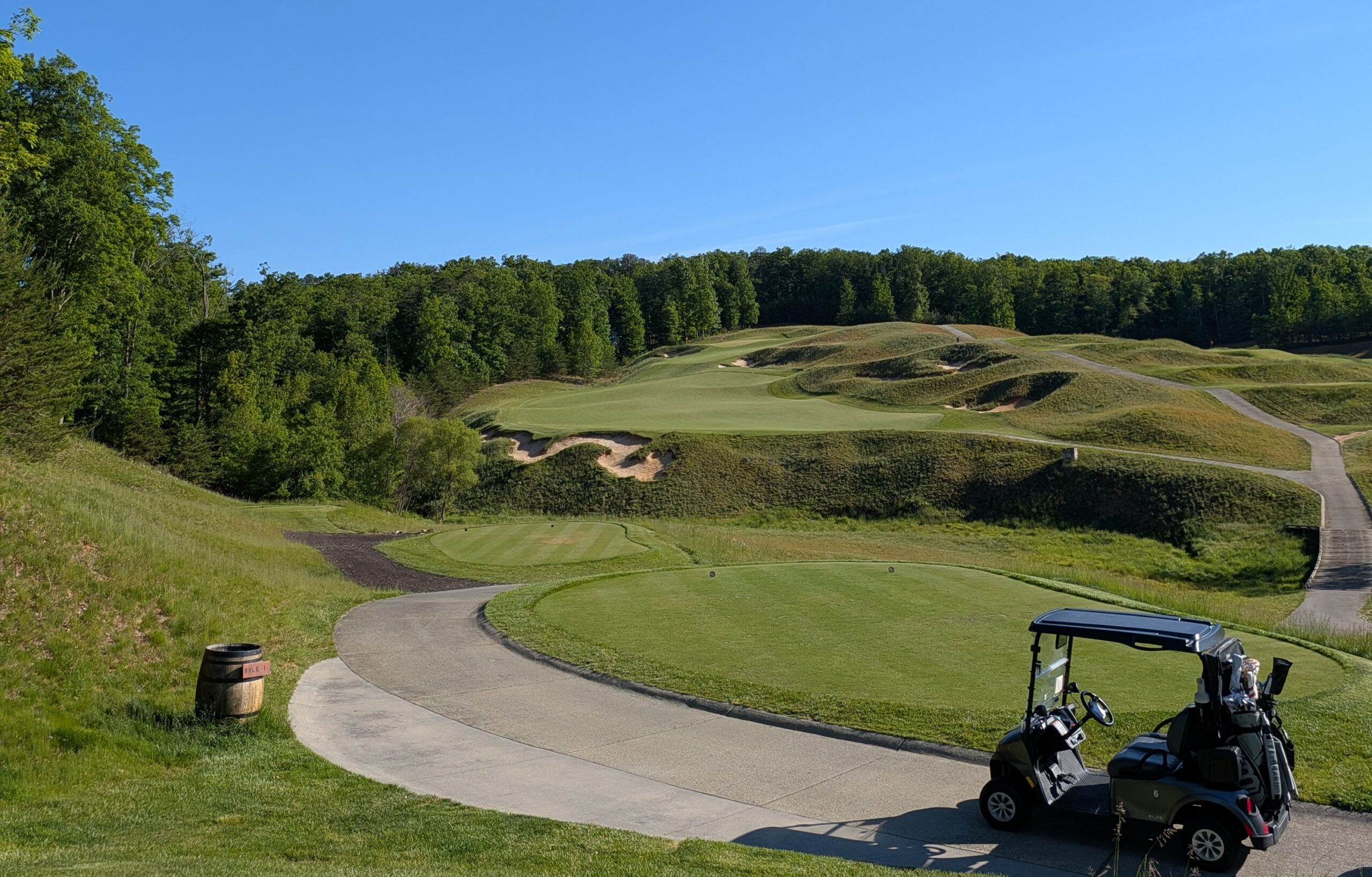 The first hole at Ballyhack Golf Club