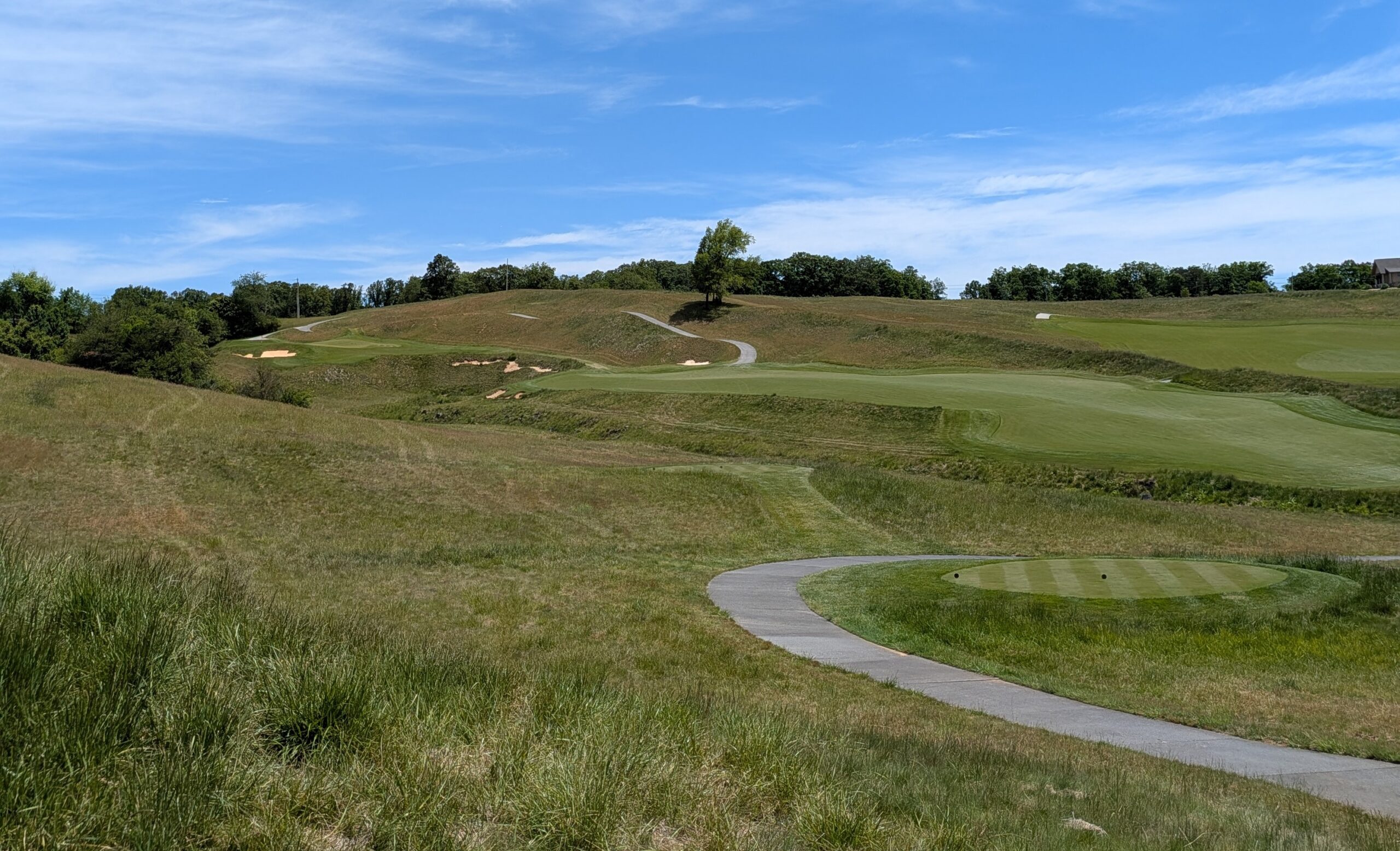 The fourteenth hole at Ballyhack Golf Club