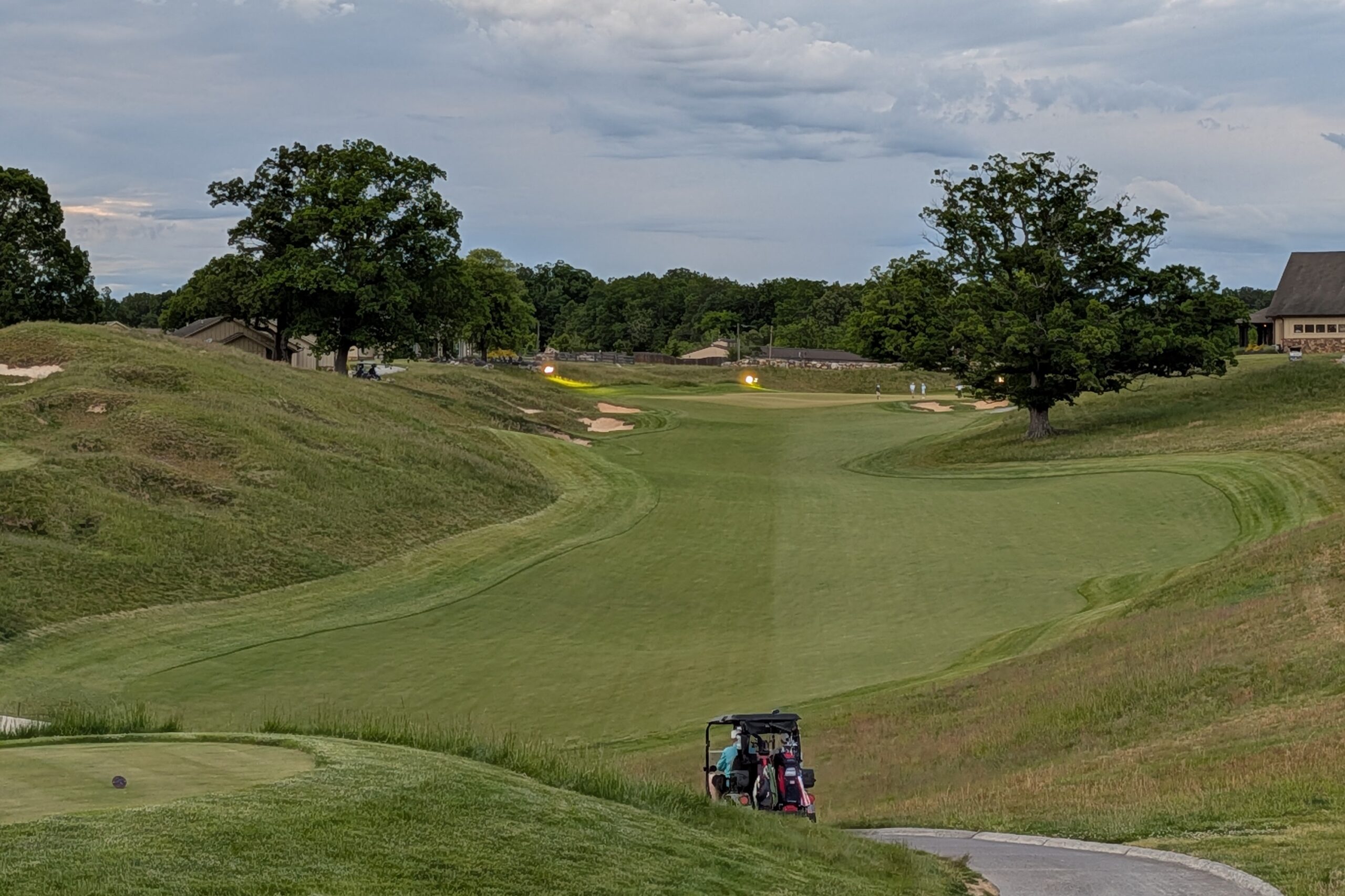 The eighteenth hole at Ballyhack Golf Club