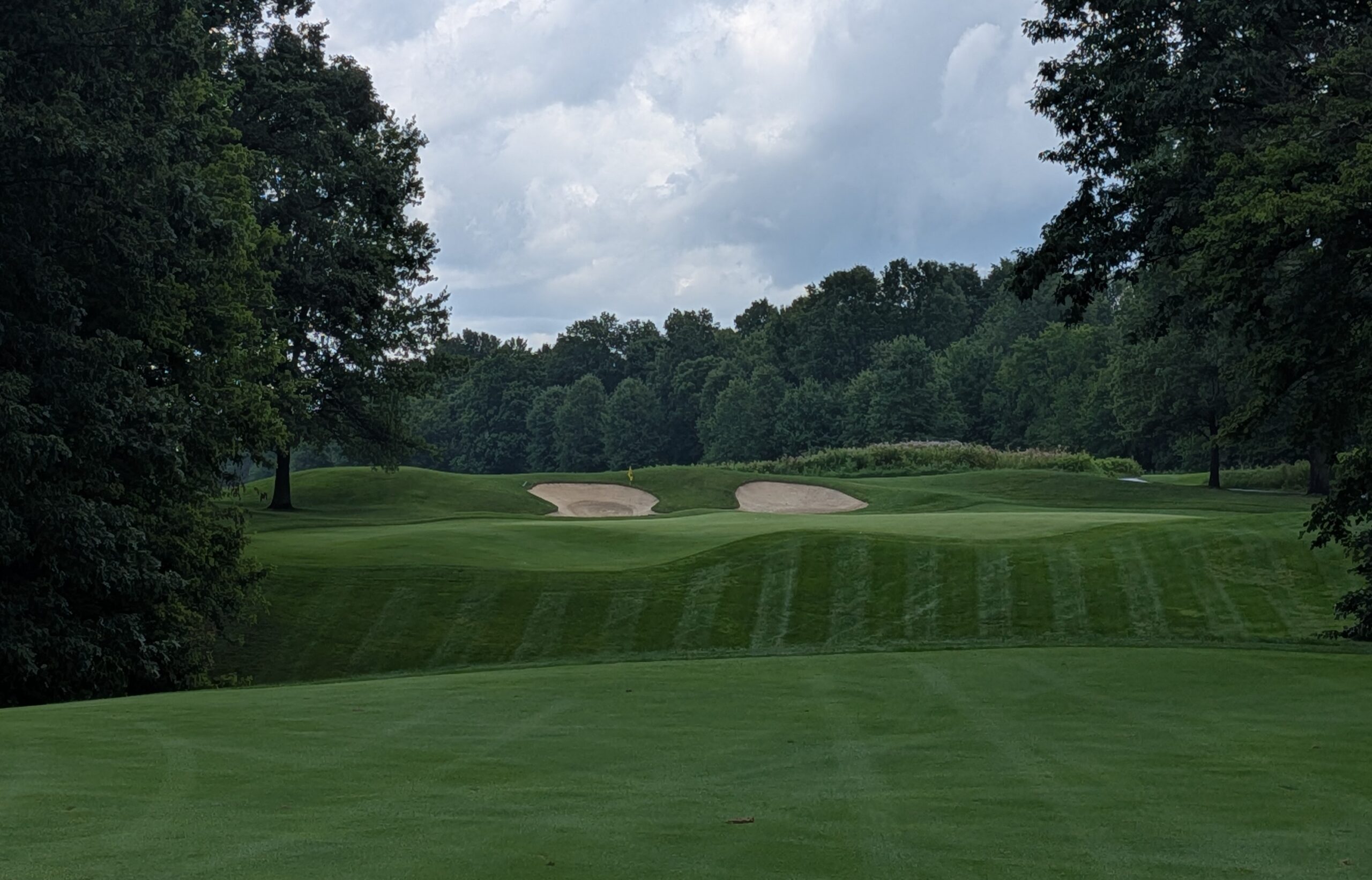 The first hole at Double Eagle Club