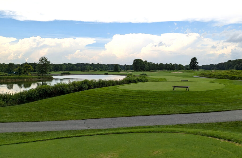 The fifteenth hole at Double Eagle Club