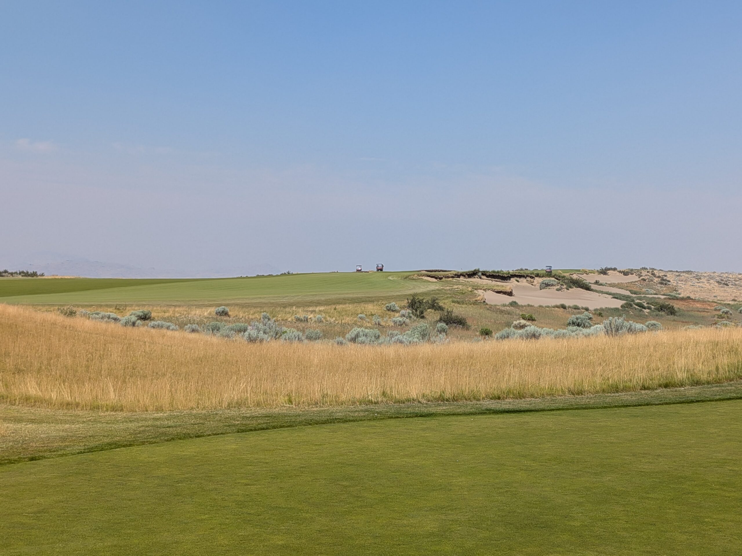 The seventeenth hole at Gamble Sands