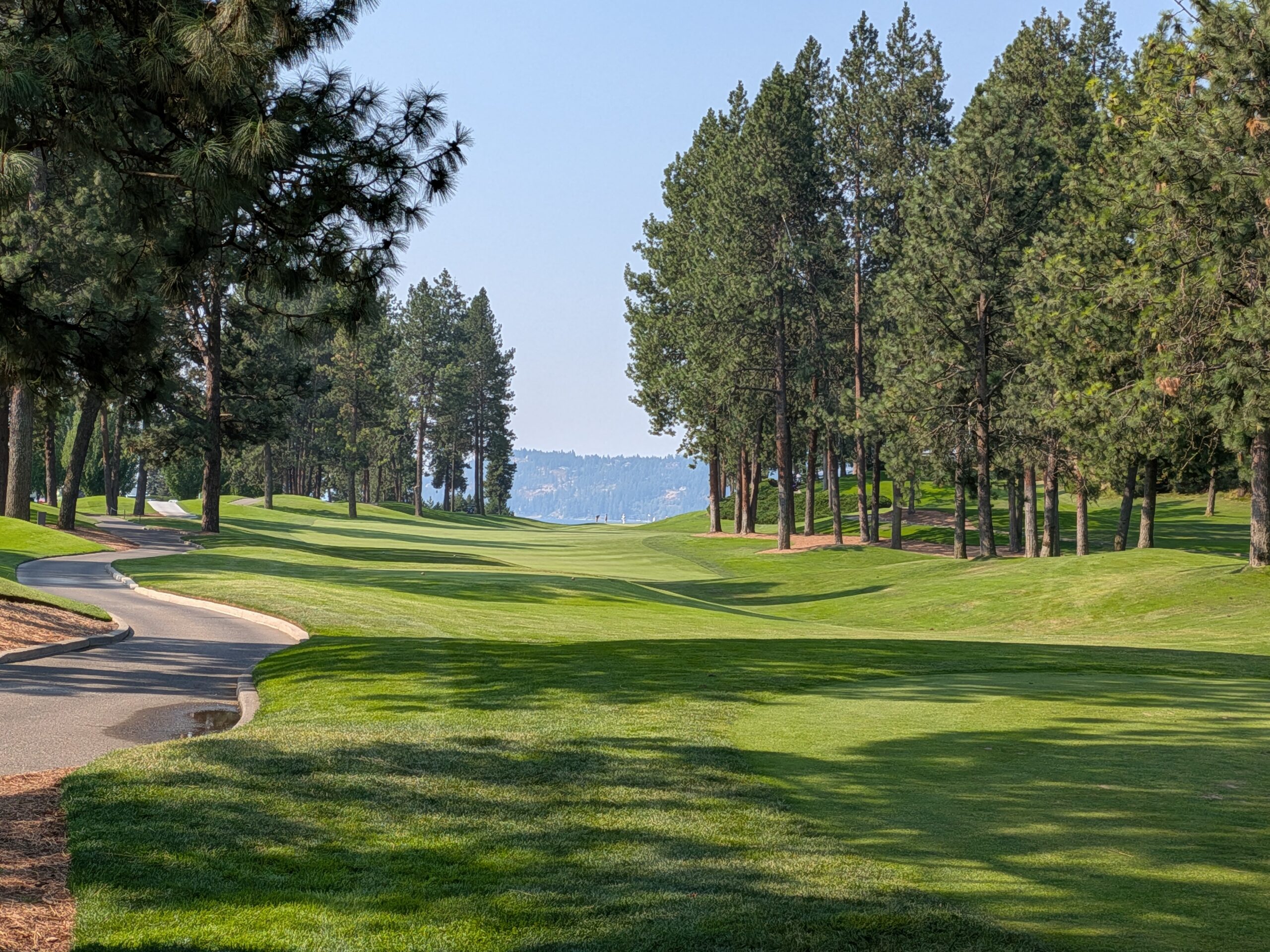The second hole at Coeur D'Alene Resort Golf Course