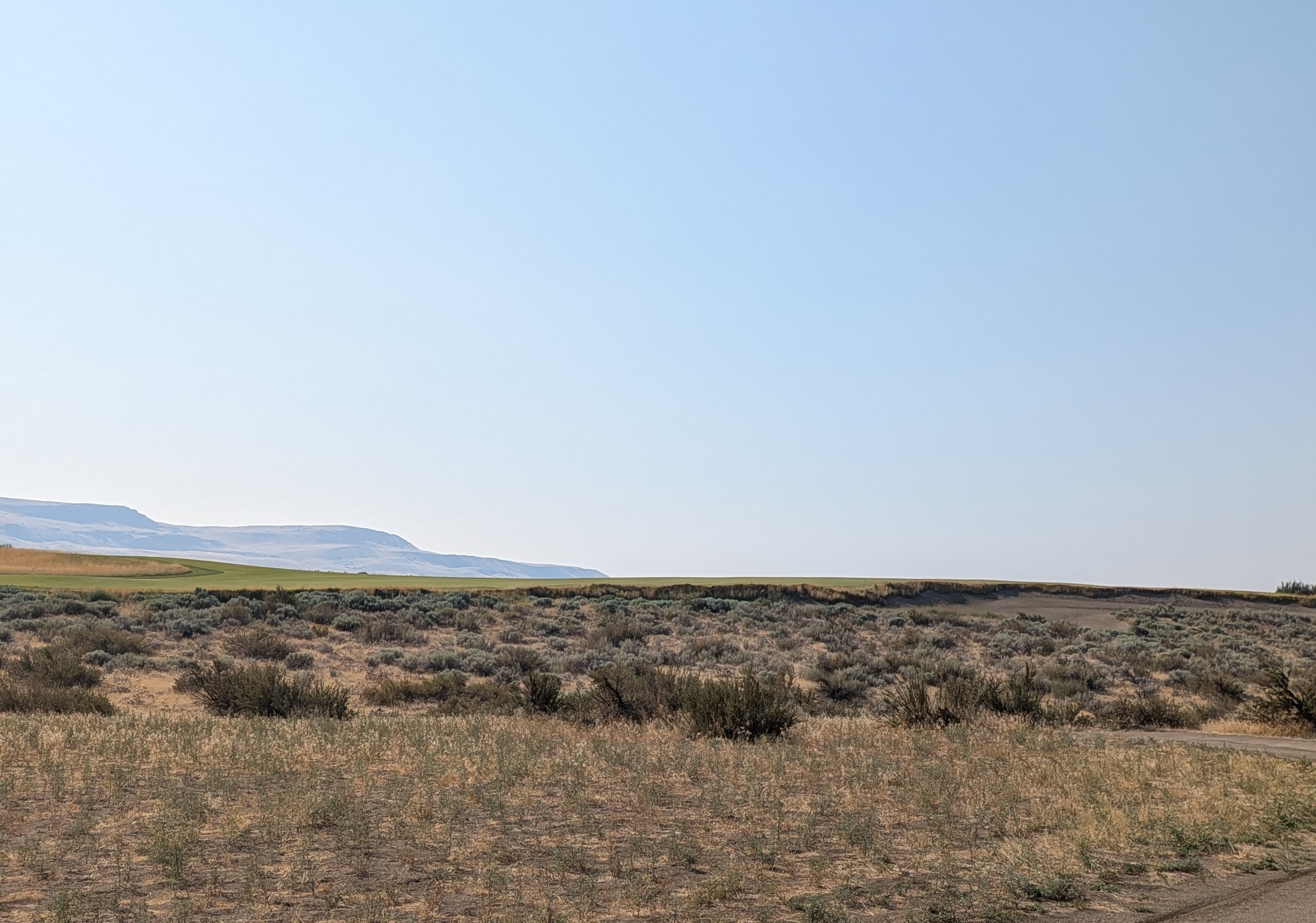 The third hole at Gamble Sands, from the tee